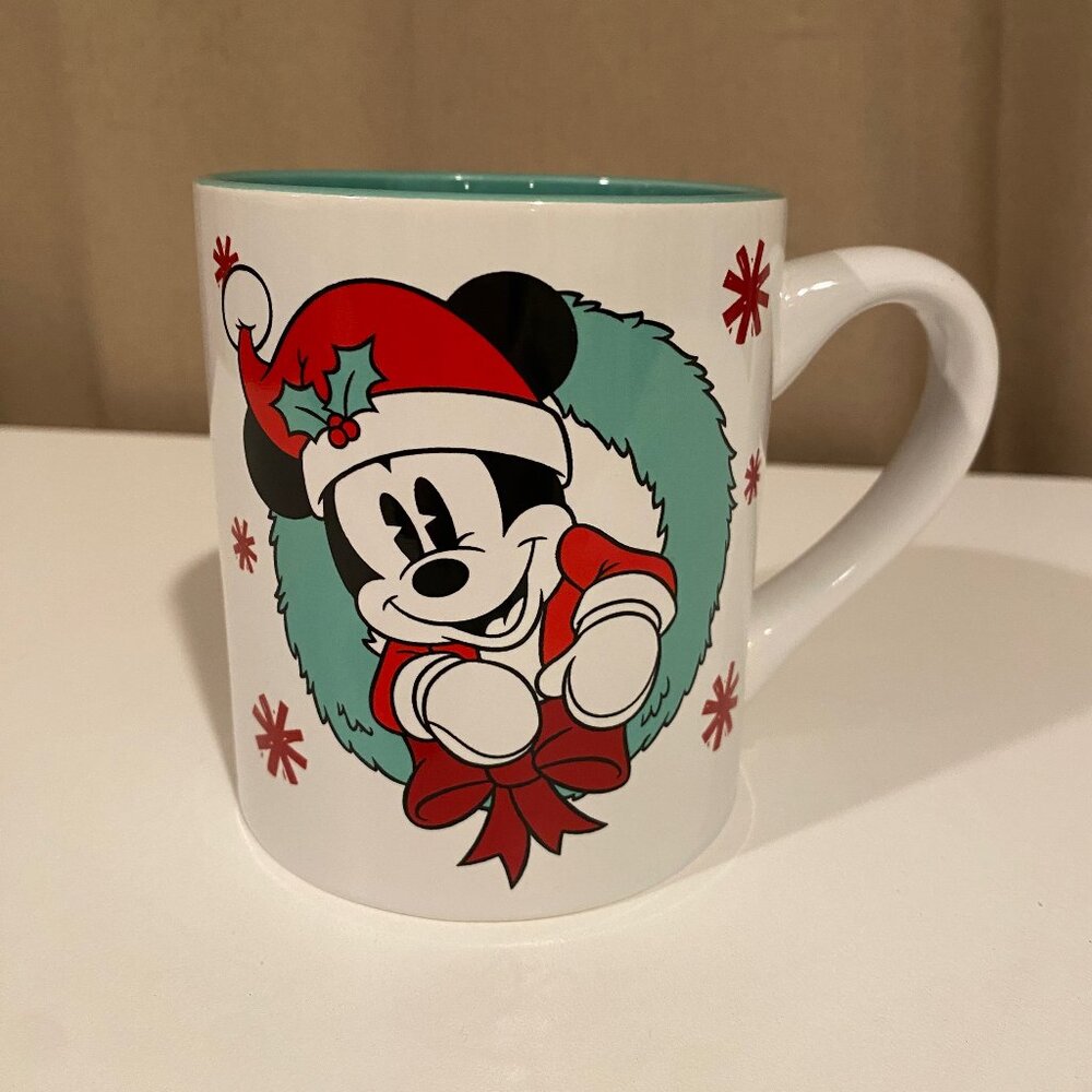 Disney Mickey Mouse Christmas Mug by Silver Buffalo – 4” Holiday Coffee Cup